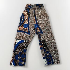 African Wax Fabric Ankara Pants No Size Check Measurements Multicolor